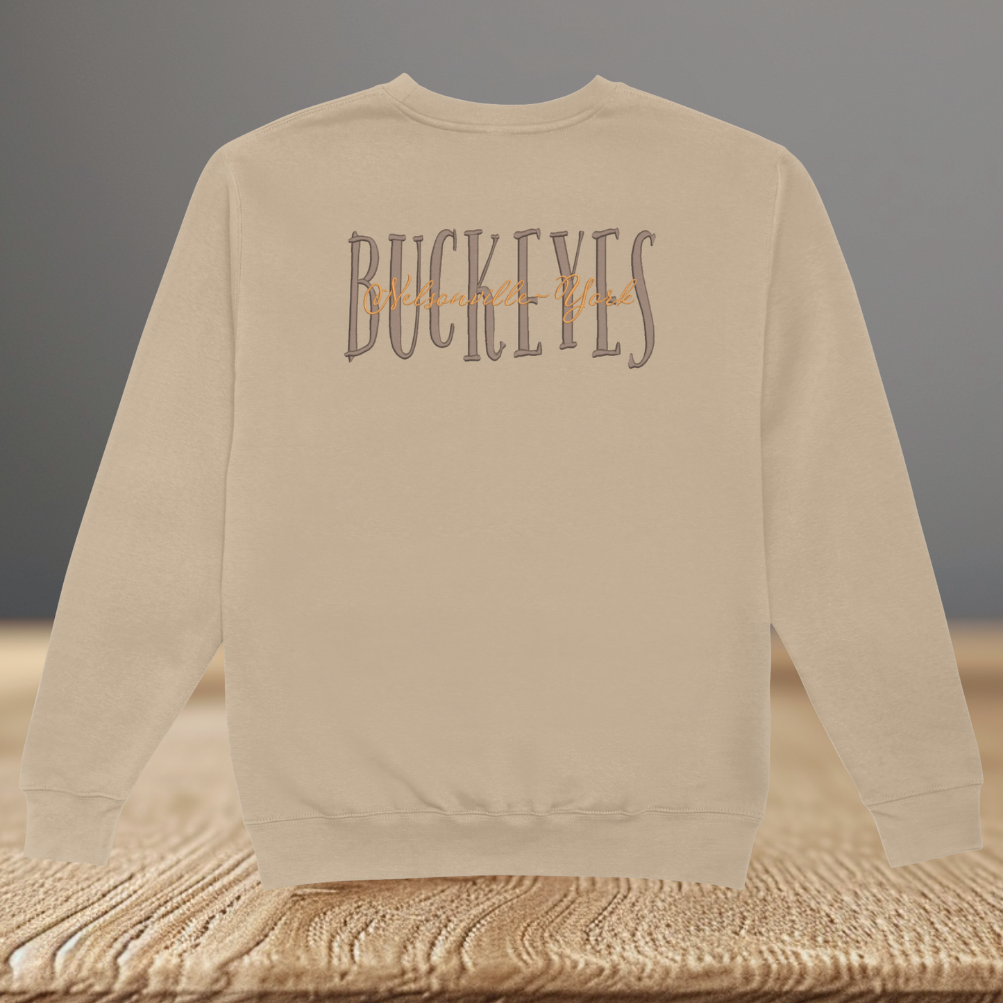School Spirit Embroidered Crewneck Sweatshirt