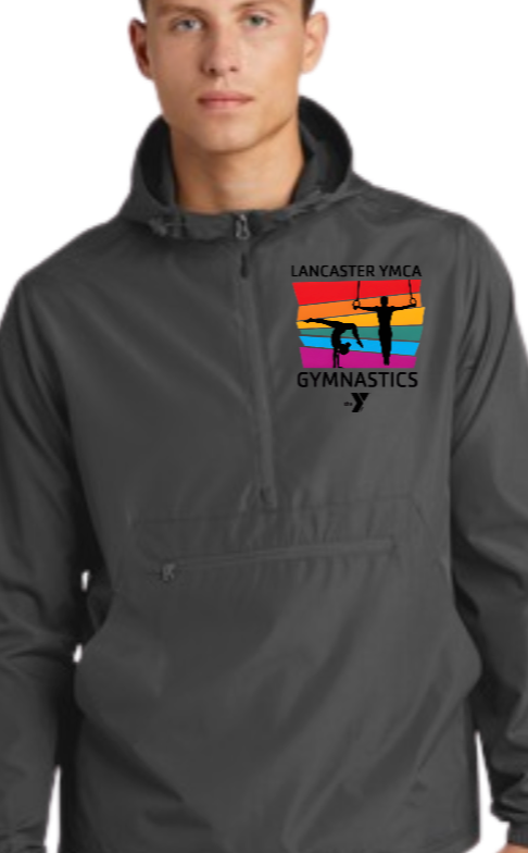 YMCA Gymnastics Packable Windbreaker Jacket