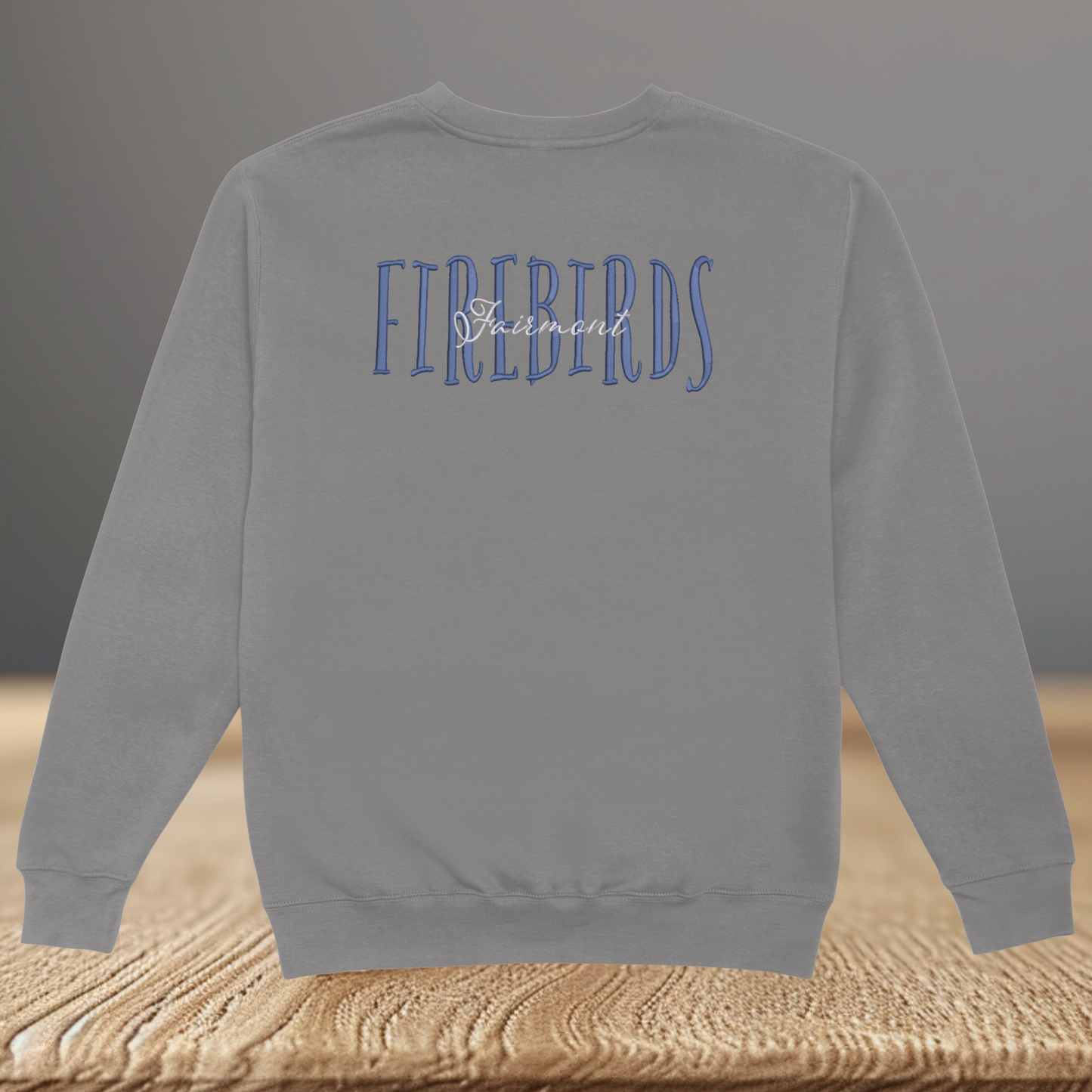 School Spirit Embroidered Crewneck Sweatshirt