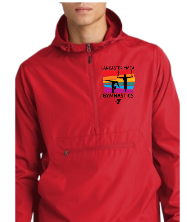 YMCA Gymnastics Packable Windbreaker Jacket