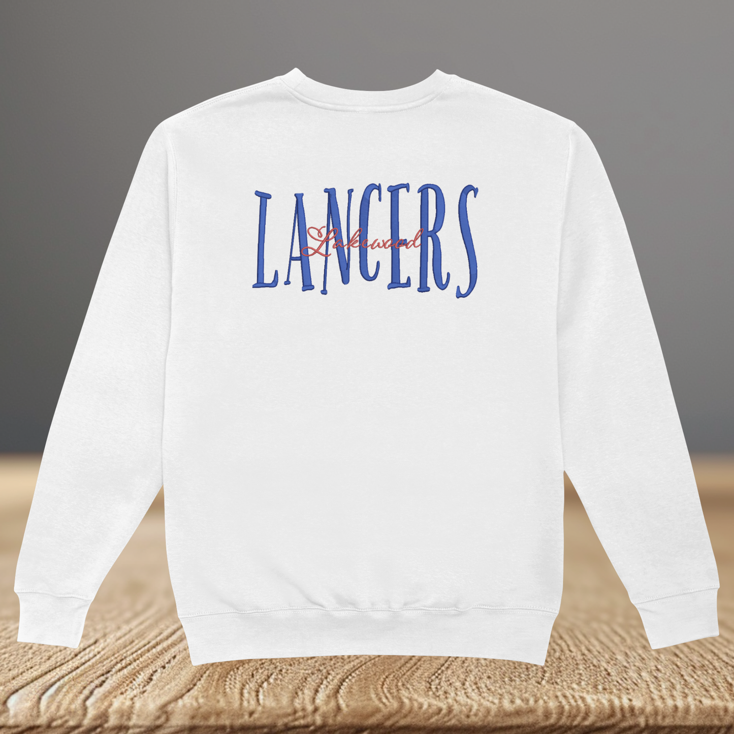 School Spirit Embroidered Crewneck Sweatshirt
