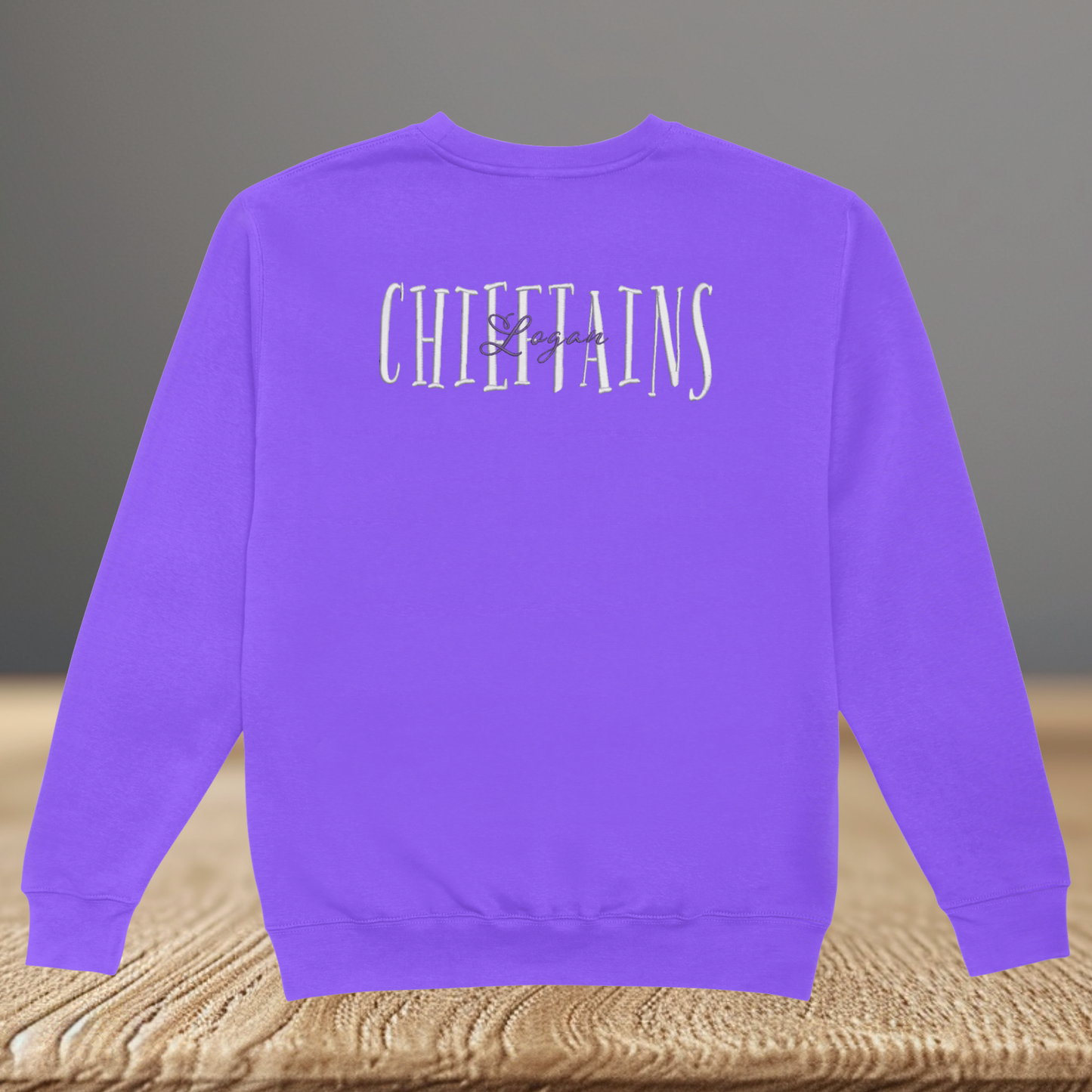 School Spirit Embroidered Crewneck Sweatshirt