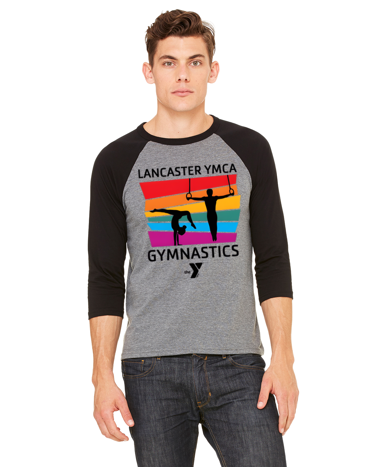 YMCA Gymnastics Raglan Baseball T-Shirt