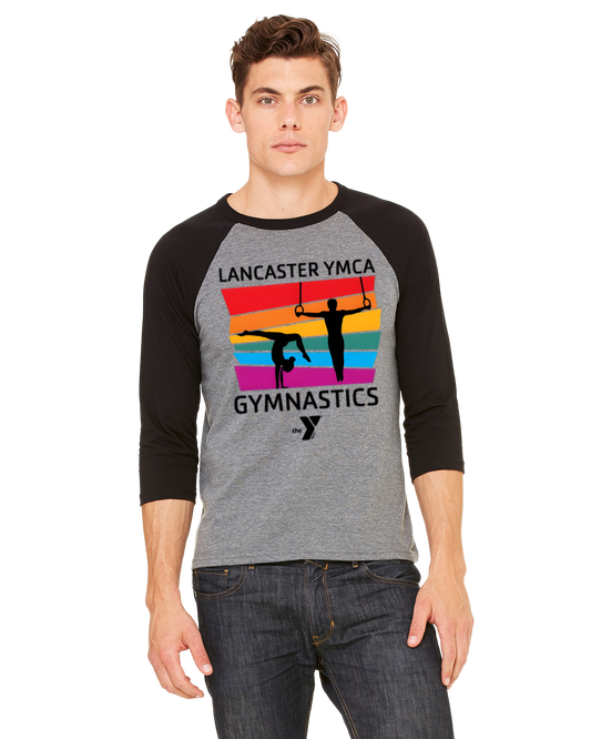 YMCA Gymnastics Raglan Baseball T-Shirt