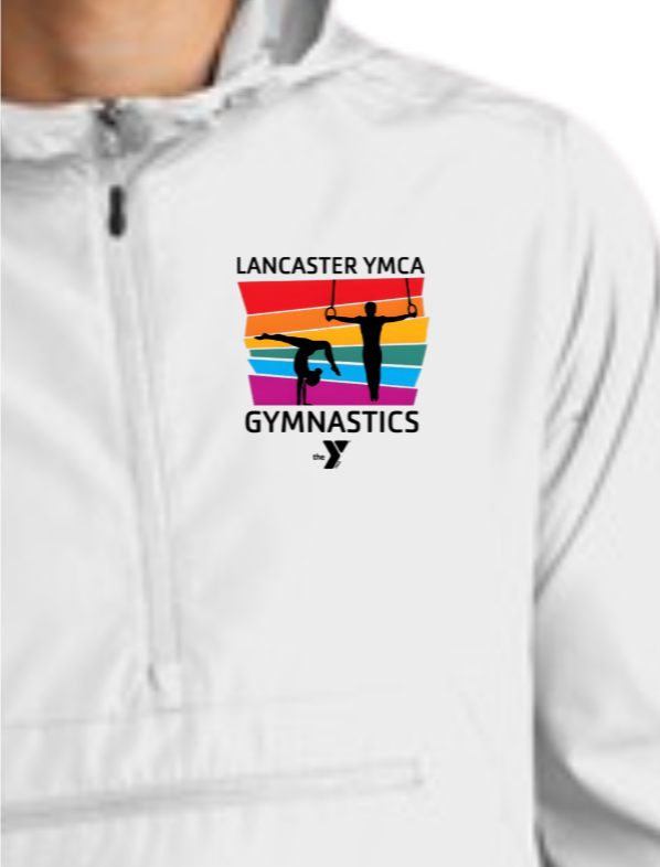 YMCA Gymnastics Packable Windbreaker Jacket