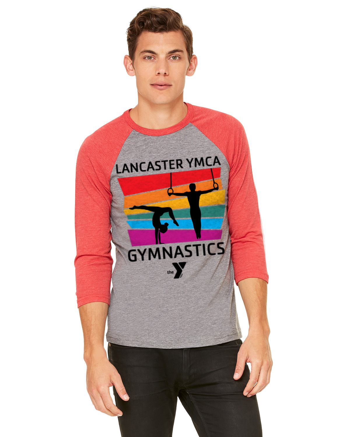 YMCA Gymnastics Raglan Baseball T-Shirt