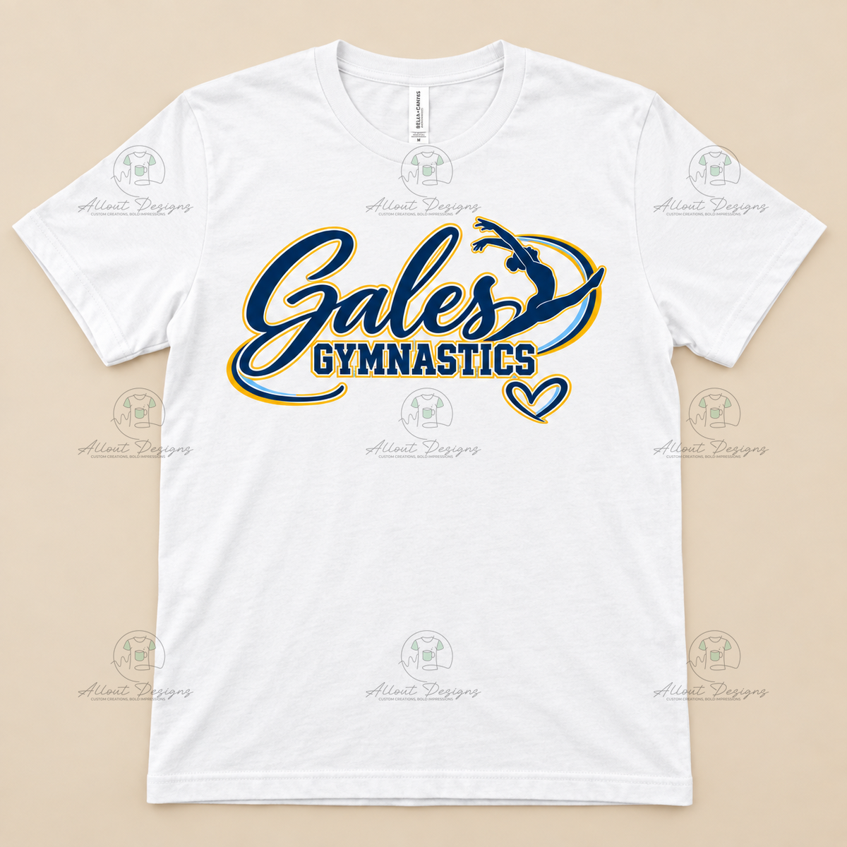 Gales Gymnastics Script T-Shirt