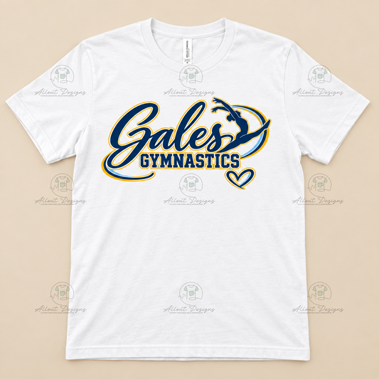 Gales Gymnastics Script T-Shirt