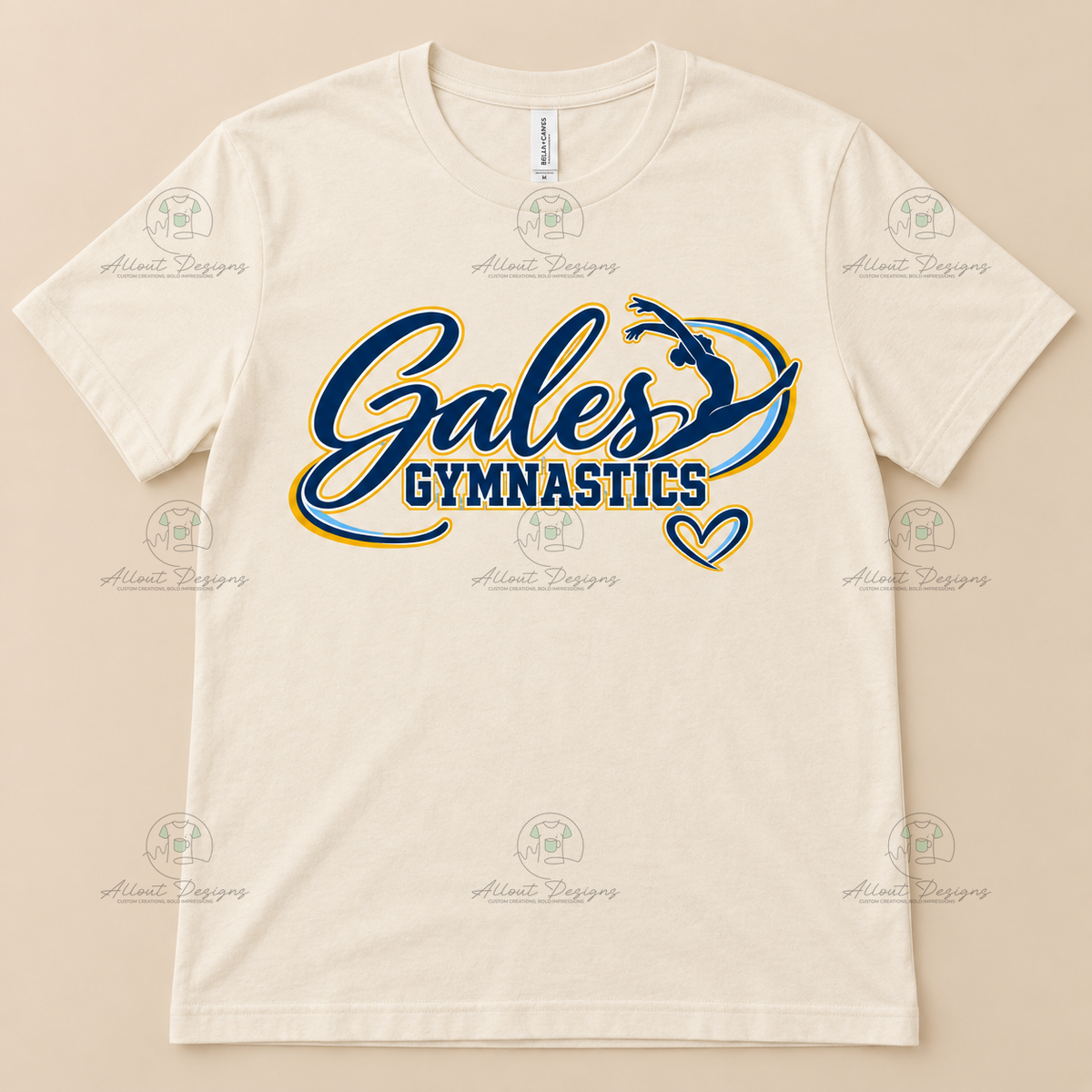 Gales Gymnastics Script T-Shirt