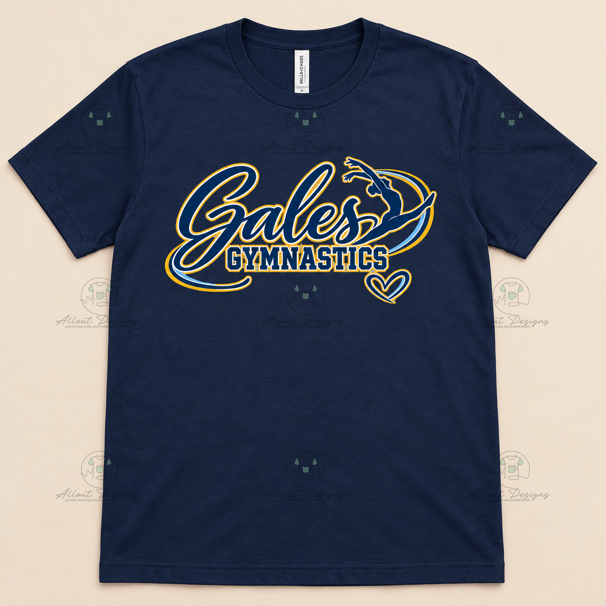 Gales Gymnastics Script T-Shirt