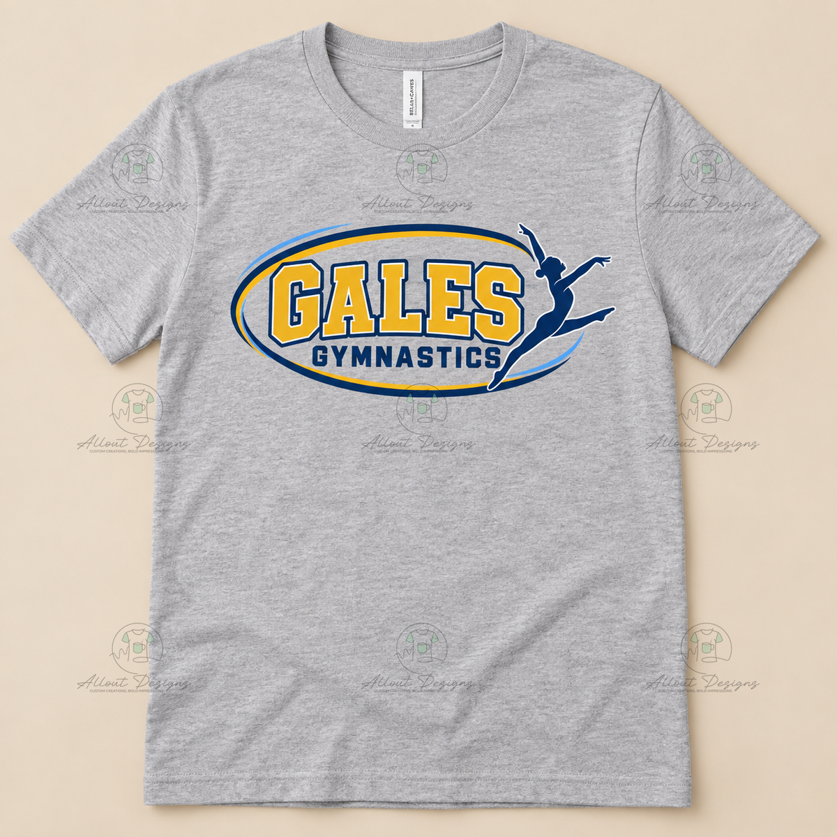 Gales Gymnastics Oval Logo T-Shirt