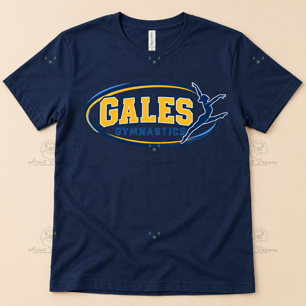 Gales Gymnastics Oval Logo T-Shirt