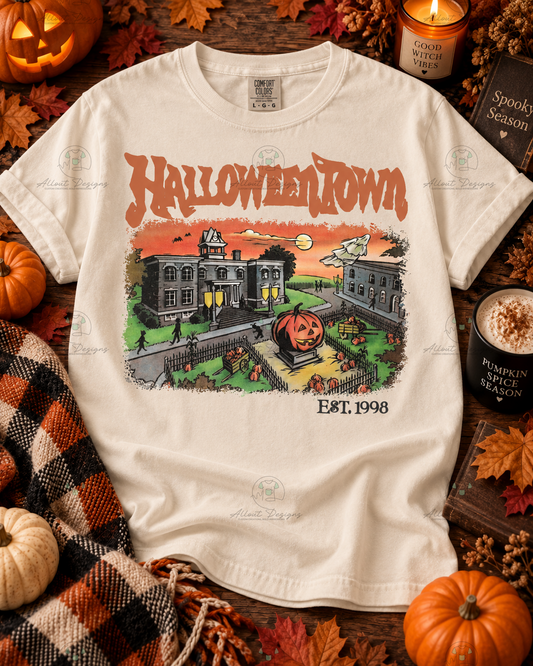 Halloweentown Vintage Halloween Comfort Colors T-Shirt | Spooky Season Shirt